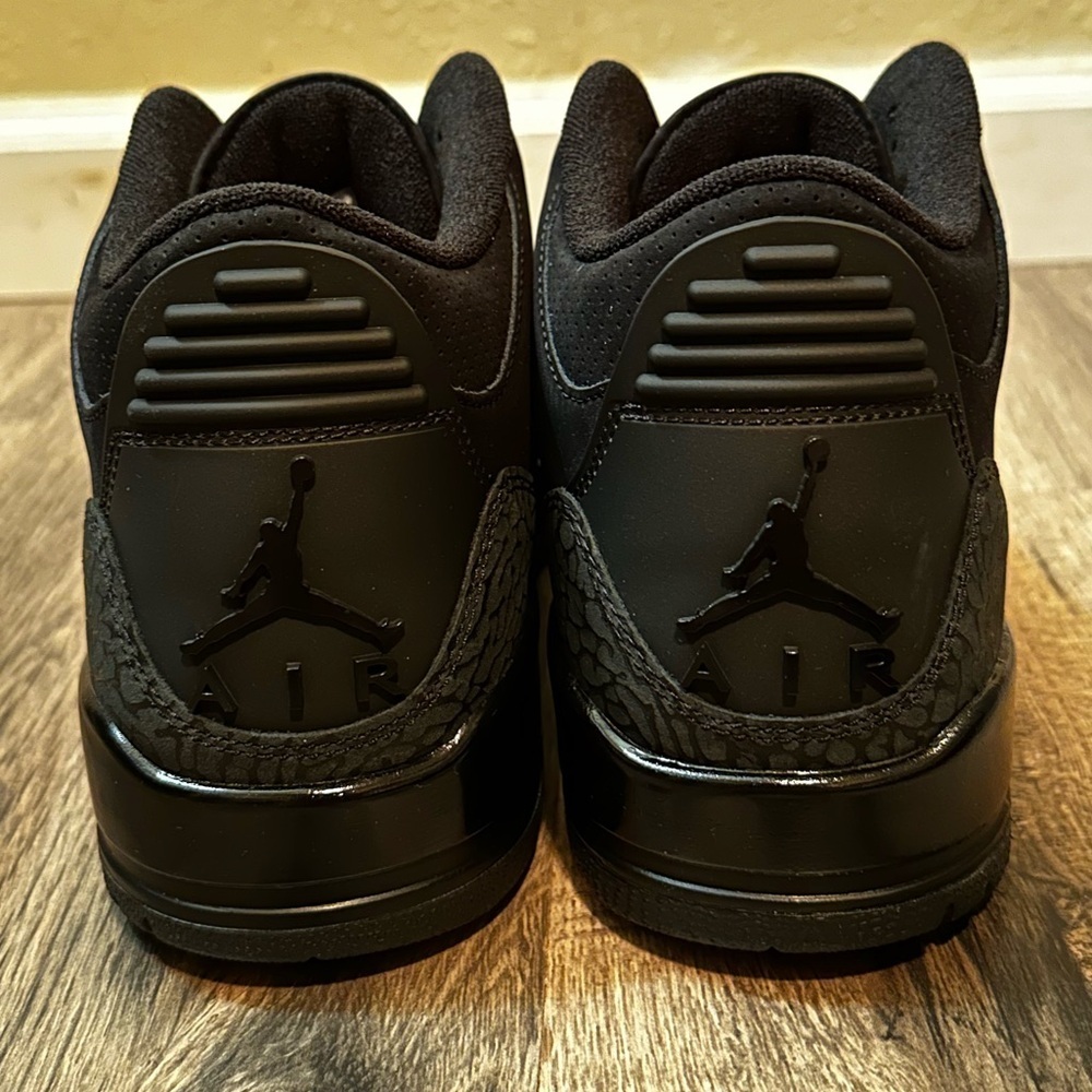New With Box Jordan 3 “Black Cat” 2025 Men’s Size 9.5 Women’s Size 11 - Picture 12 of 16